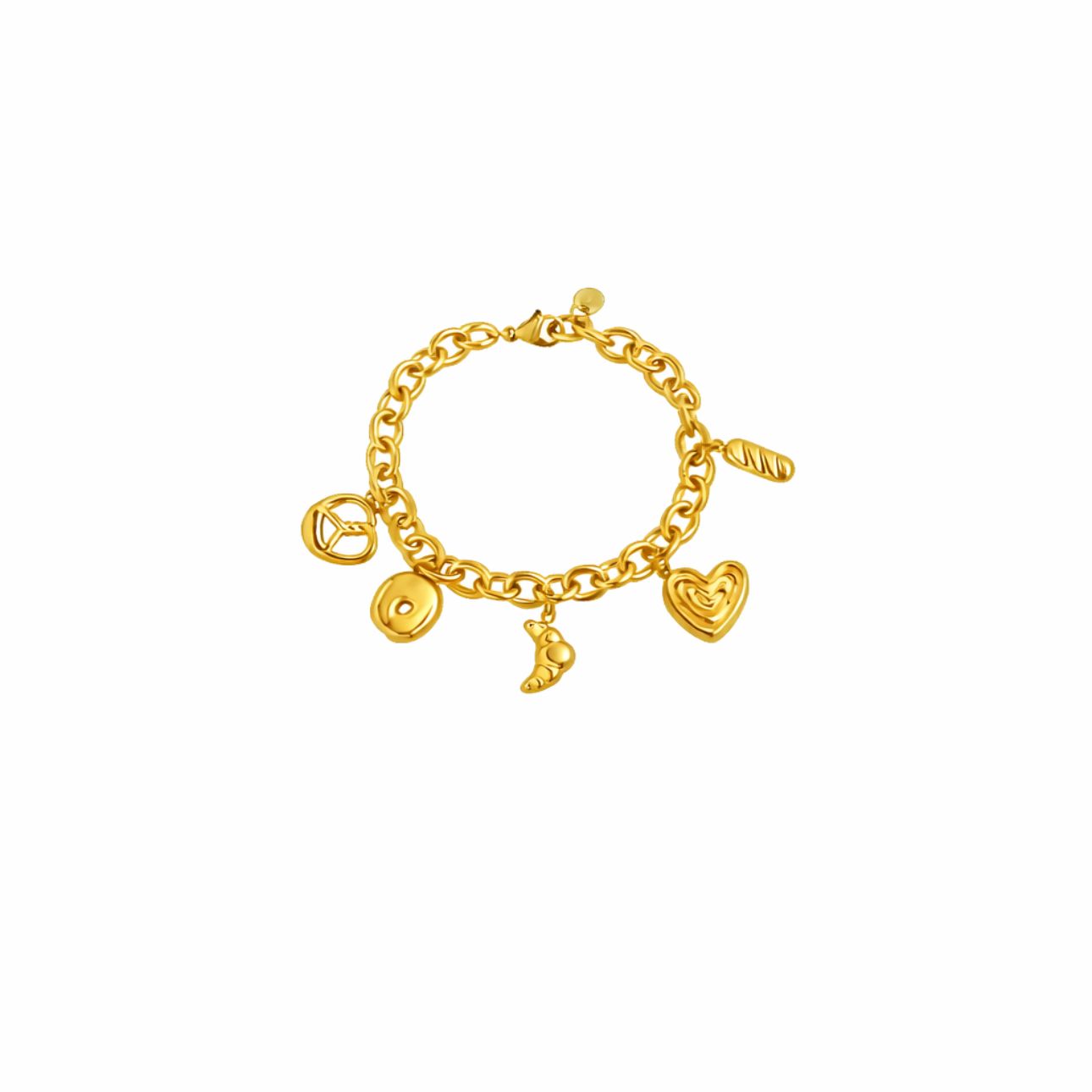 Charm Armband - Brezel Liebe