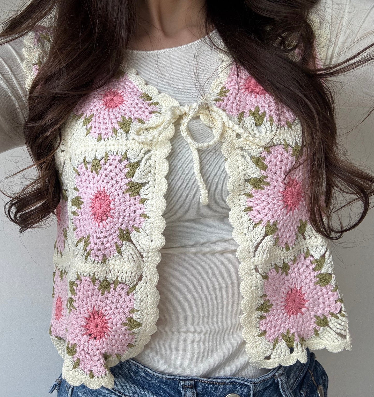 Gehäkelte Weste - Bloom