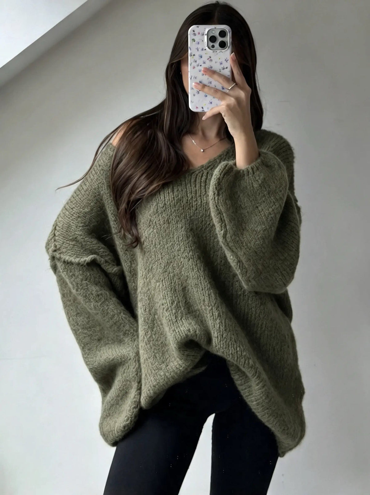 Pullover mit V-Ausschnitt