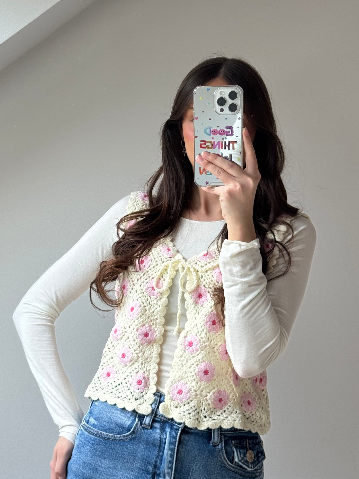 Gehäkelte Weste - Blossom
