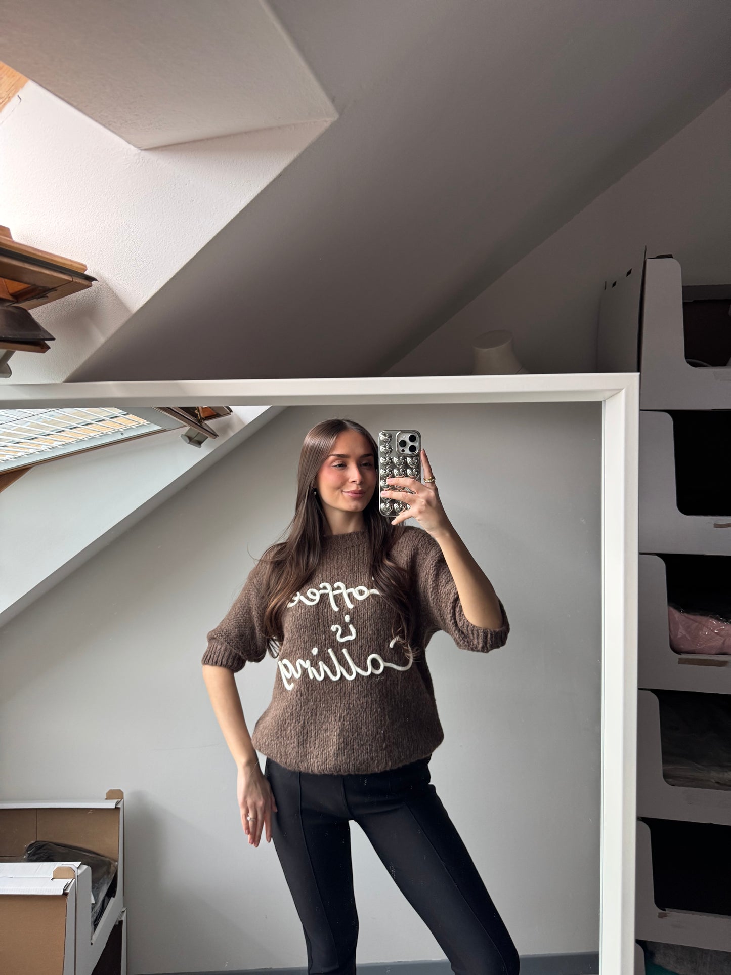 Strick Shirt - Coffee is calling
