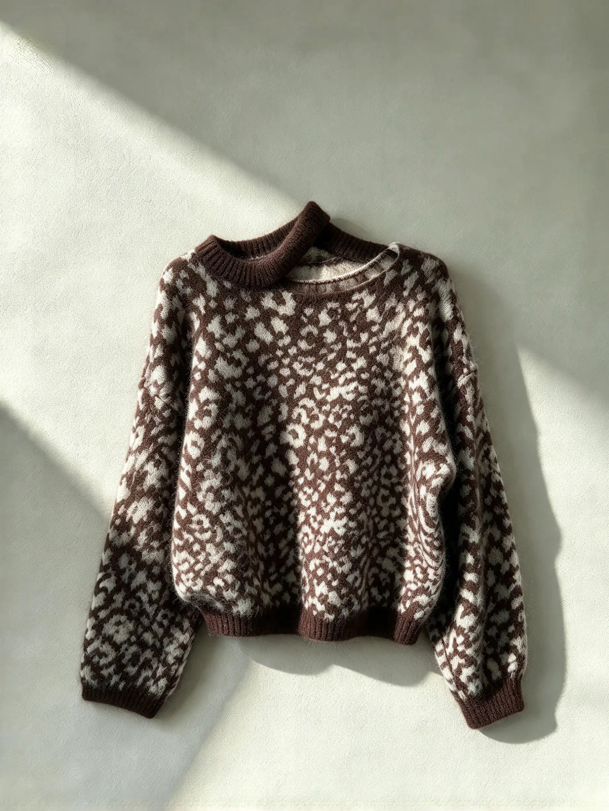 Pullover im Leo Print