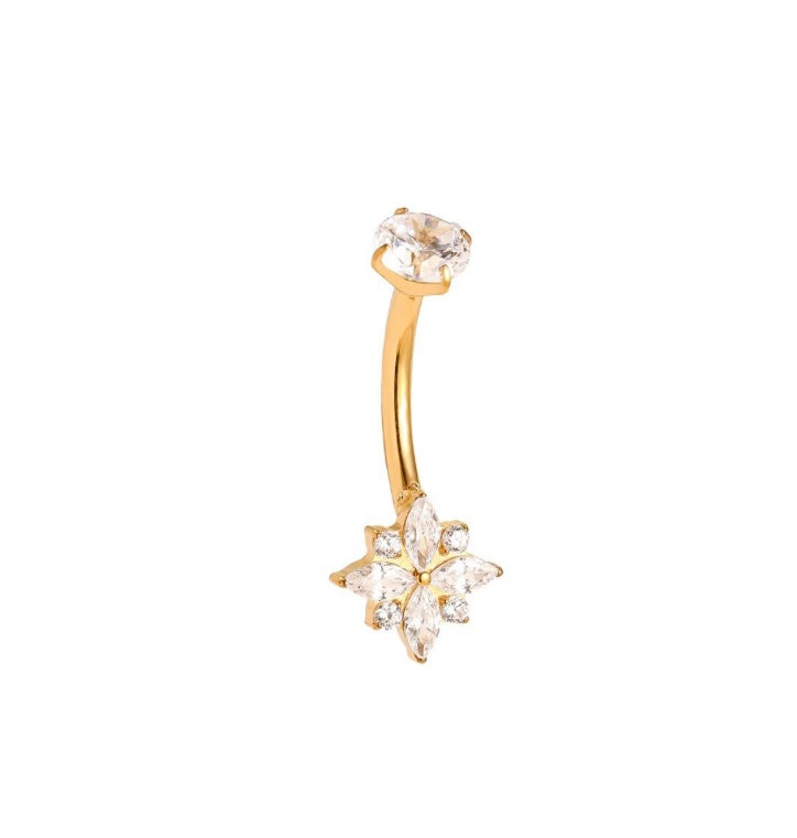 Bauchnabelpiercing - Gold