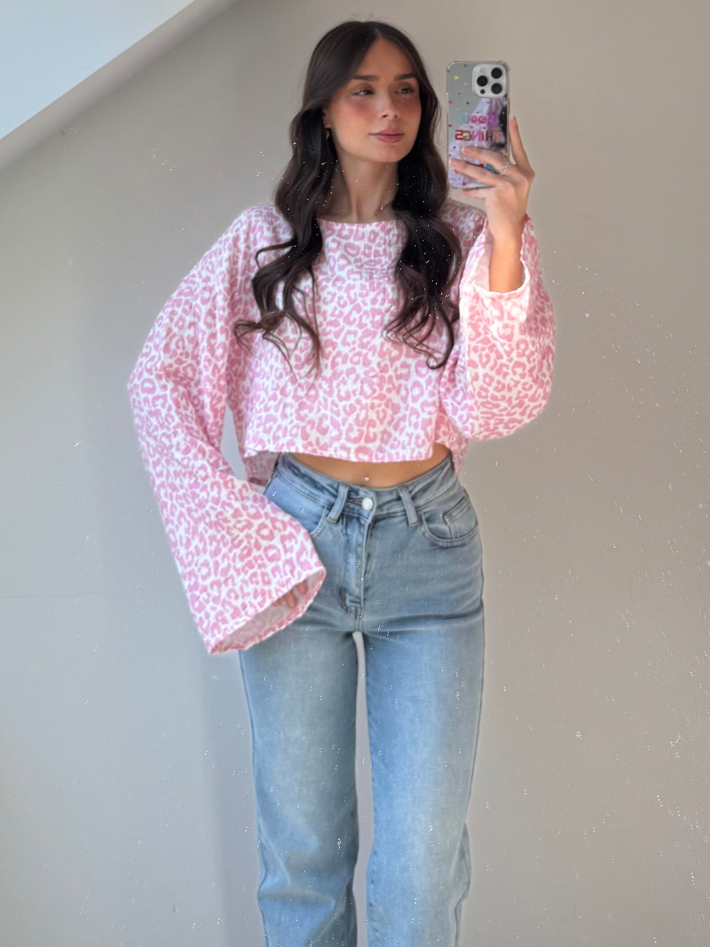 Cropped Musselin Bluse - Leona