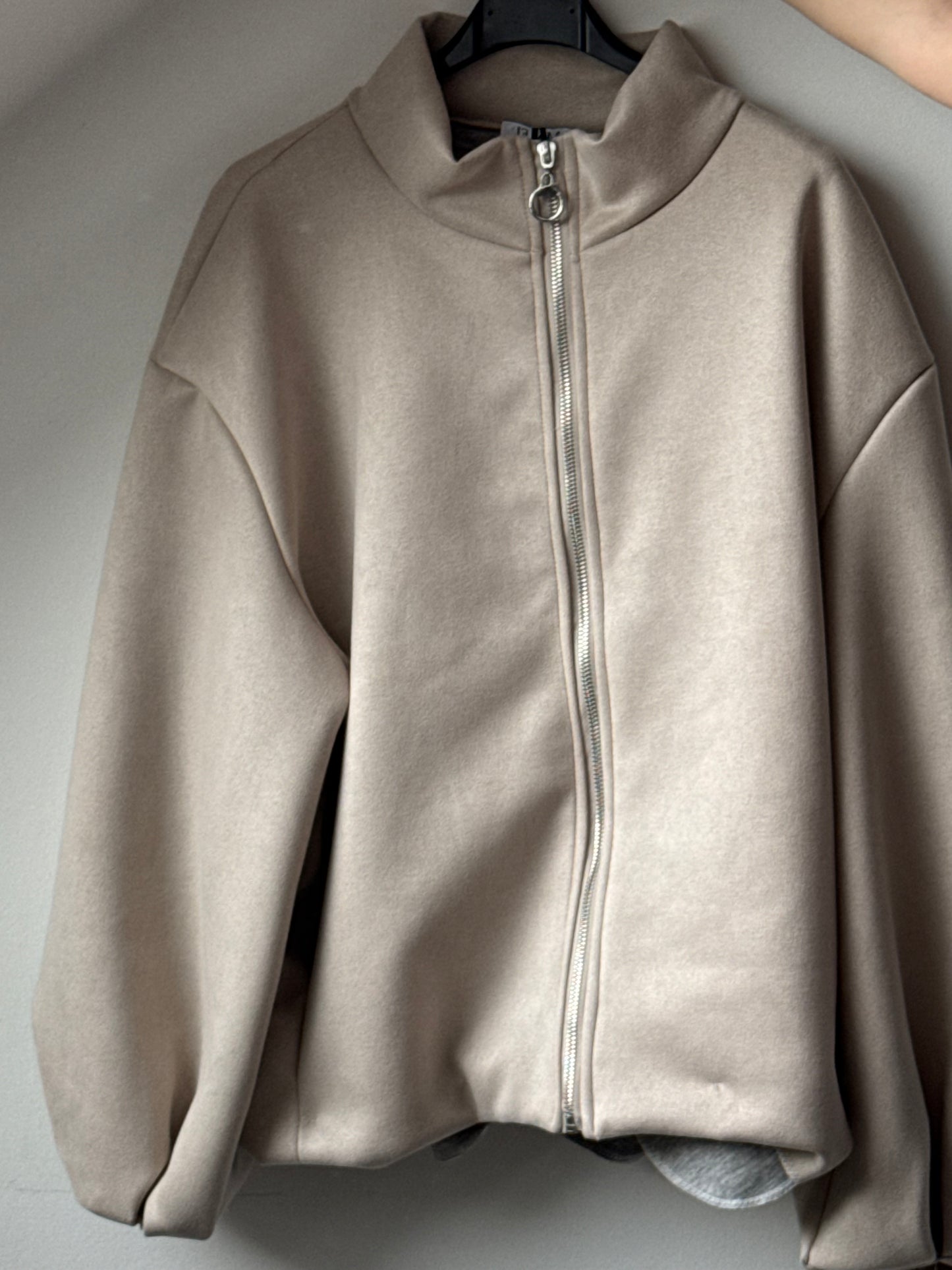 Oversize Jacke in Wildleder Optik