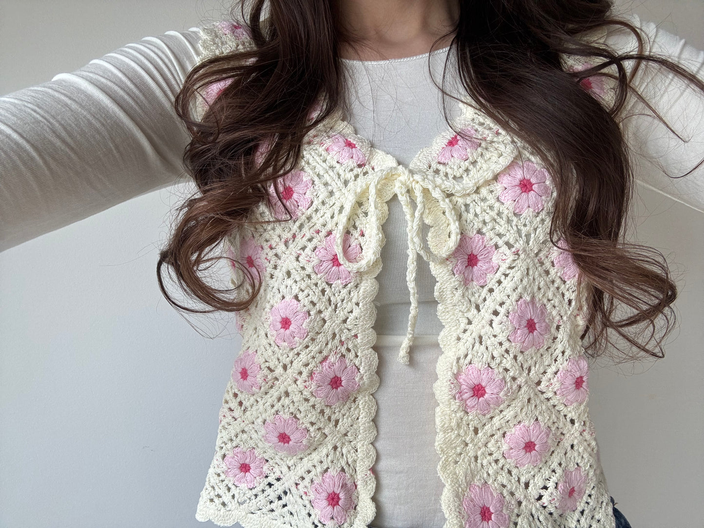 Gehäkelte Weste - Blossom