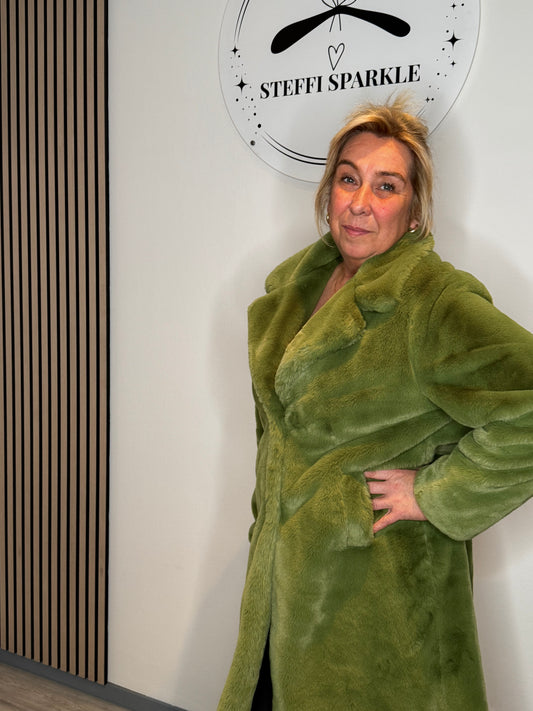 Teddy Mantel - Grün