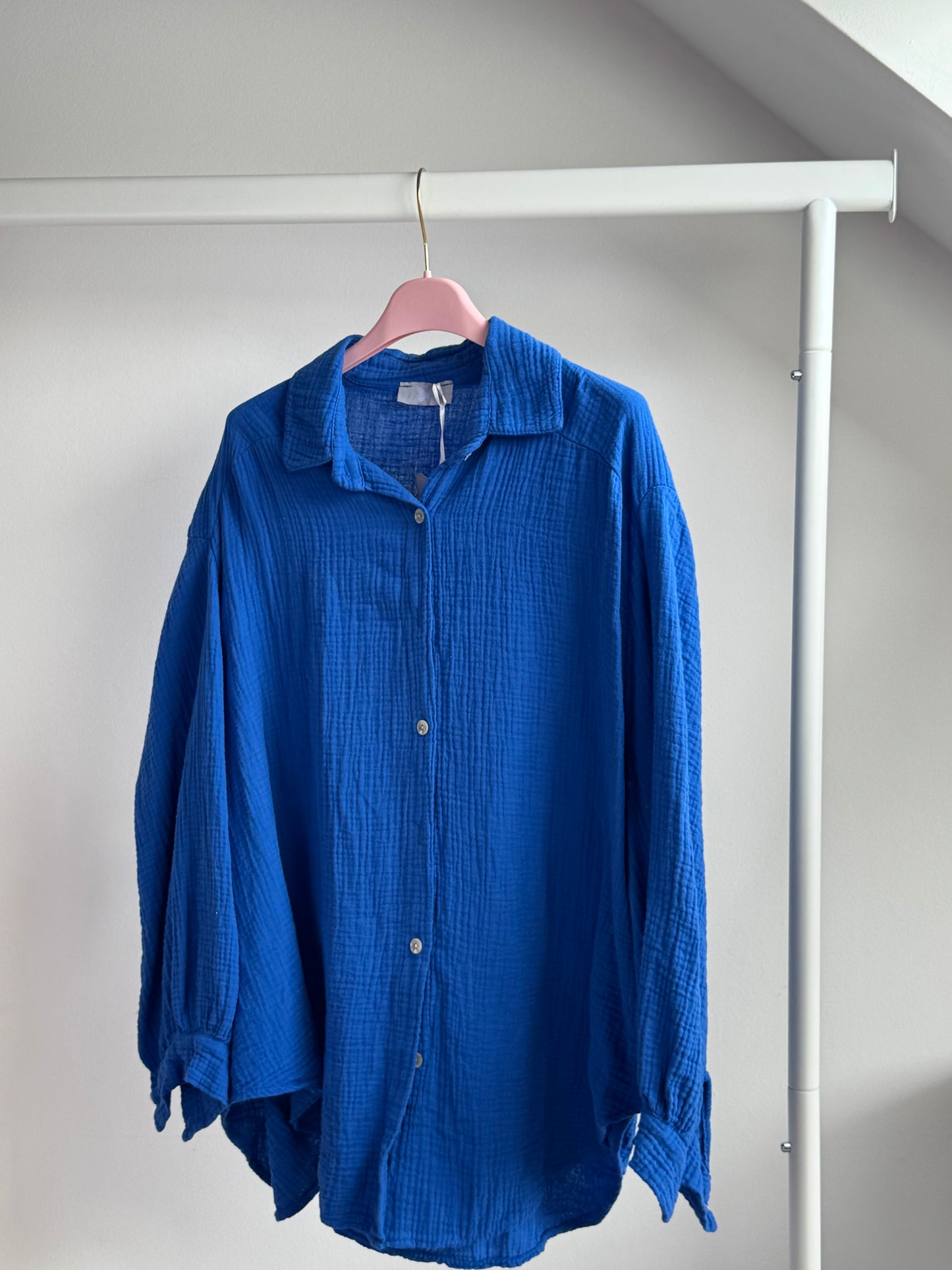 Oversize Musselin Hemd