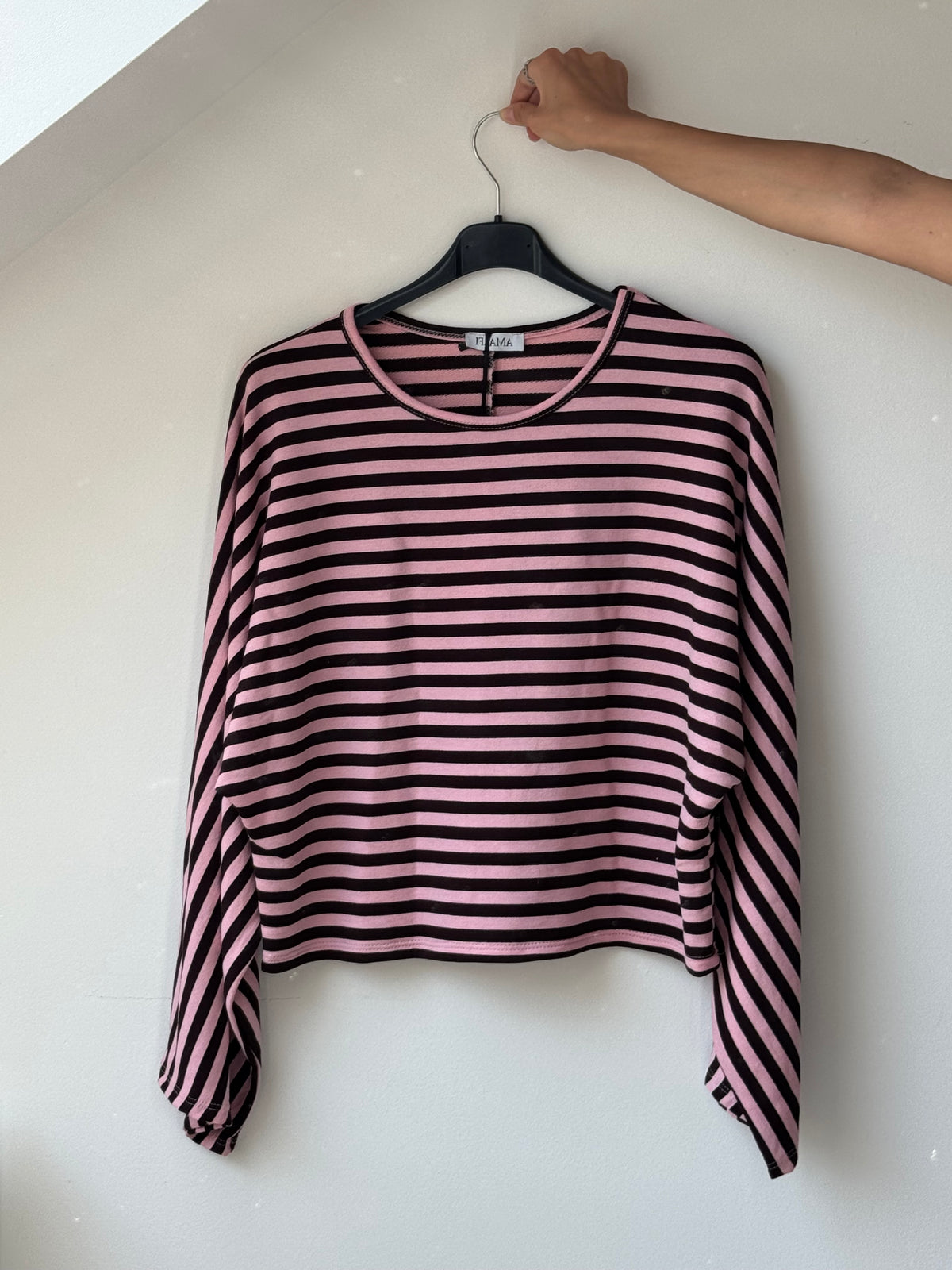 Streifenshirt - Cropped Variante