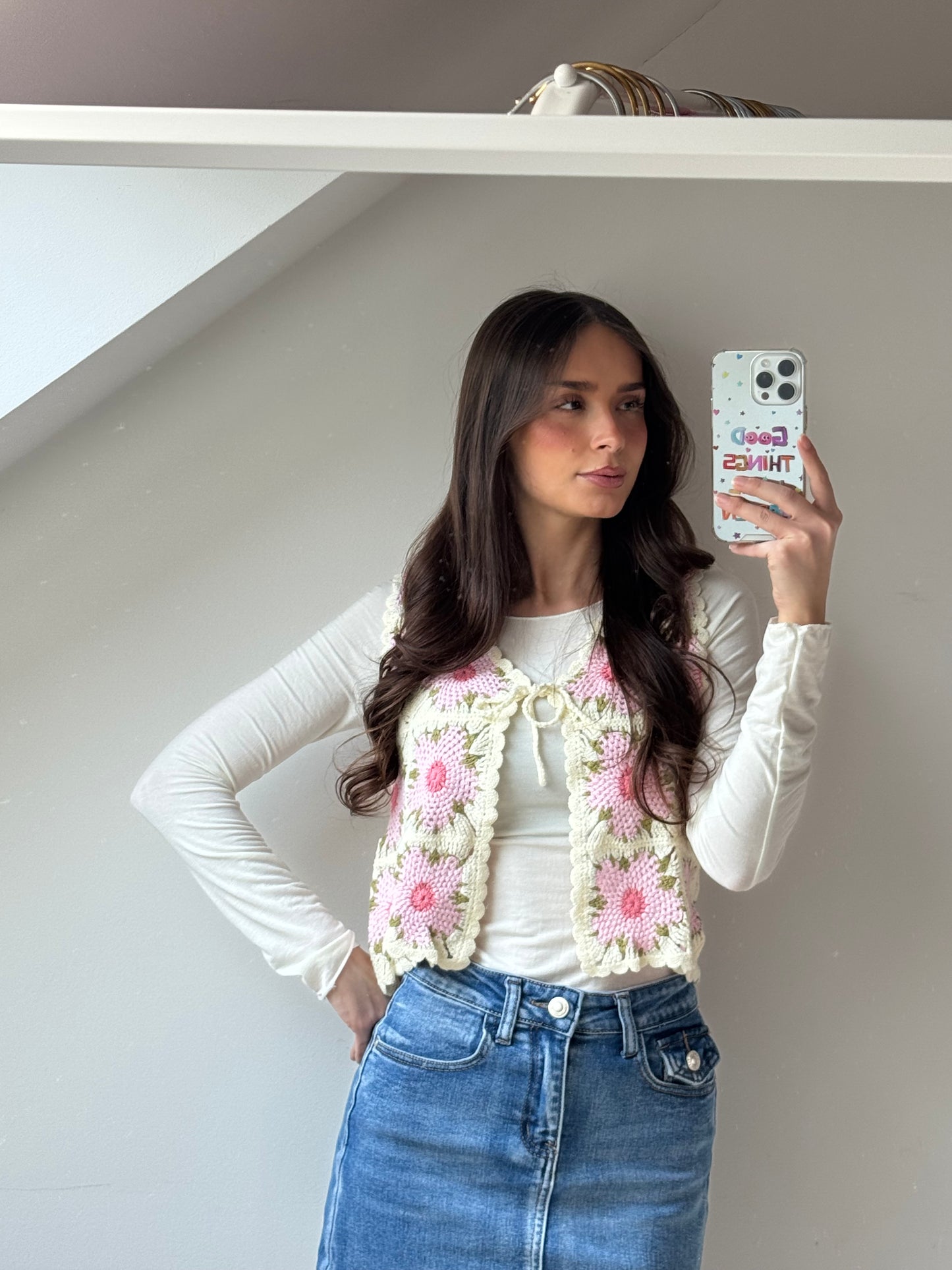 Gehäkelte Weste - Bloom