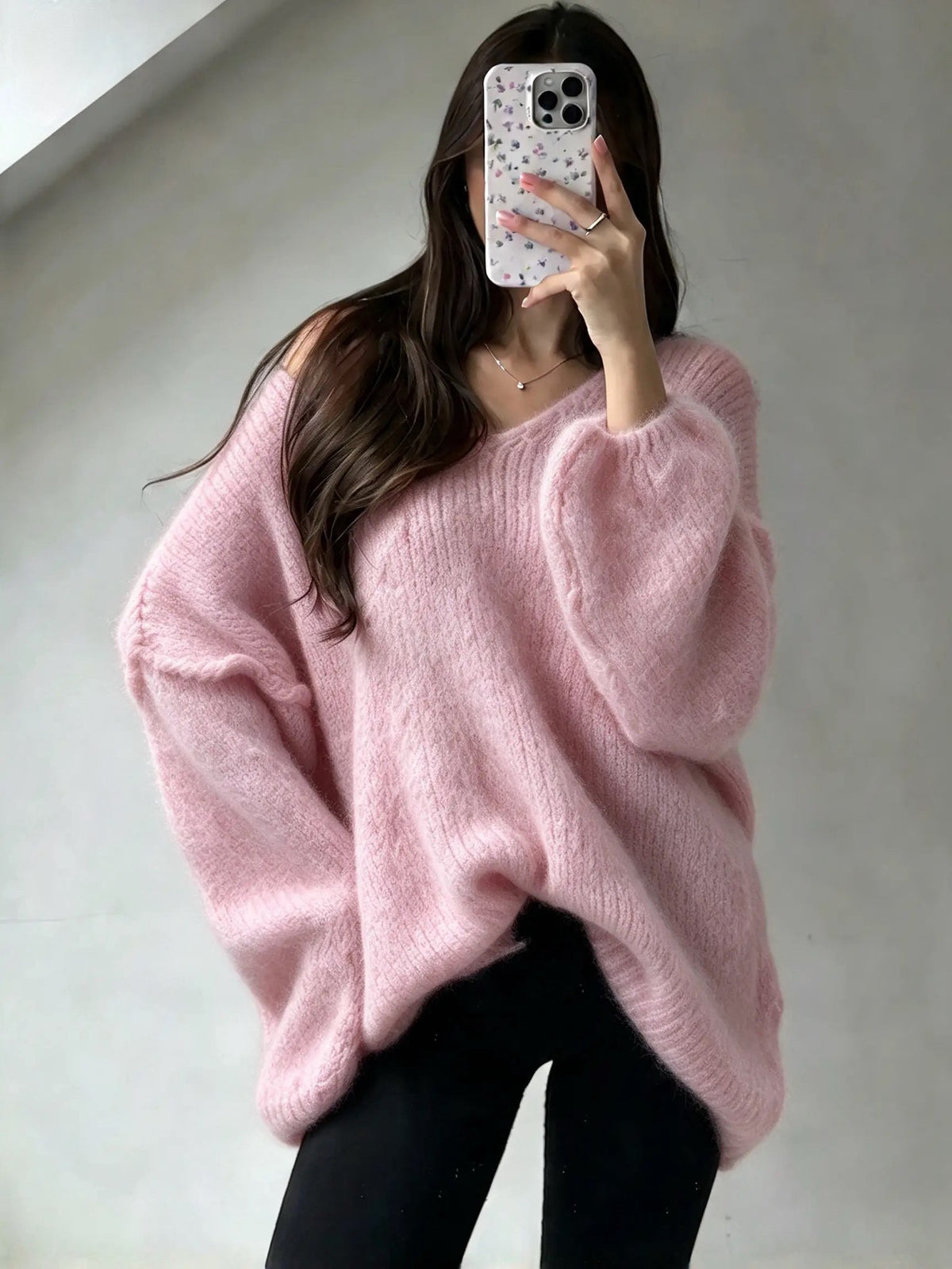 Pullover mit V-Ausschnitt
