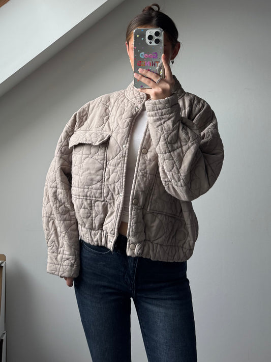 Süße Steppjacke - Blumenliebe