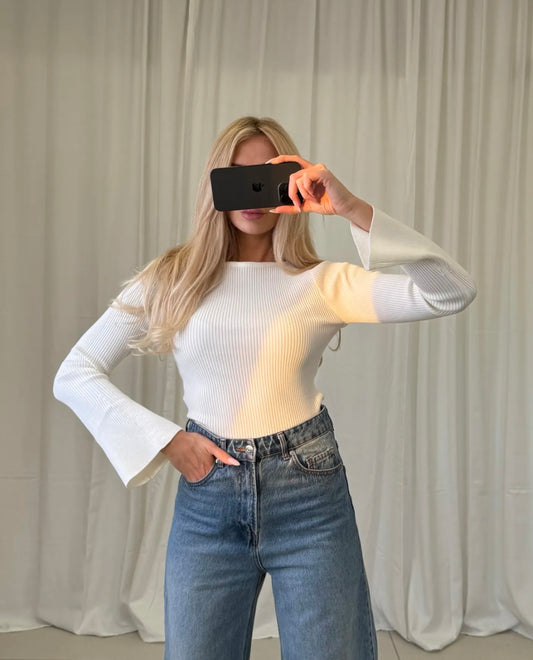 Basic Langarm - Rippenstrick