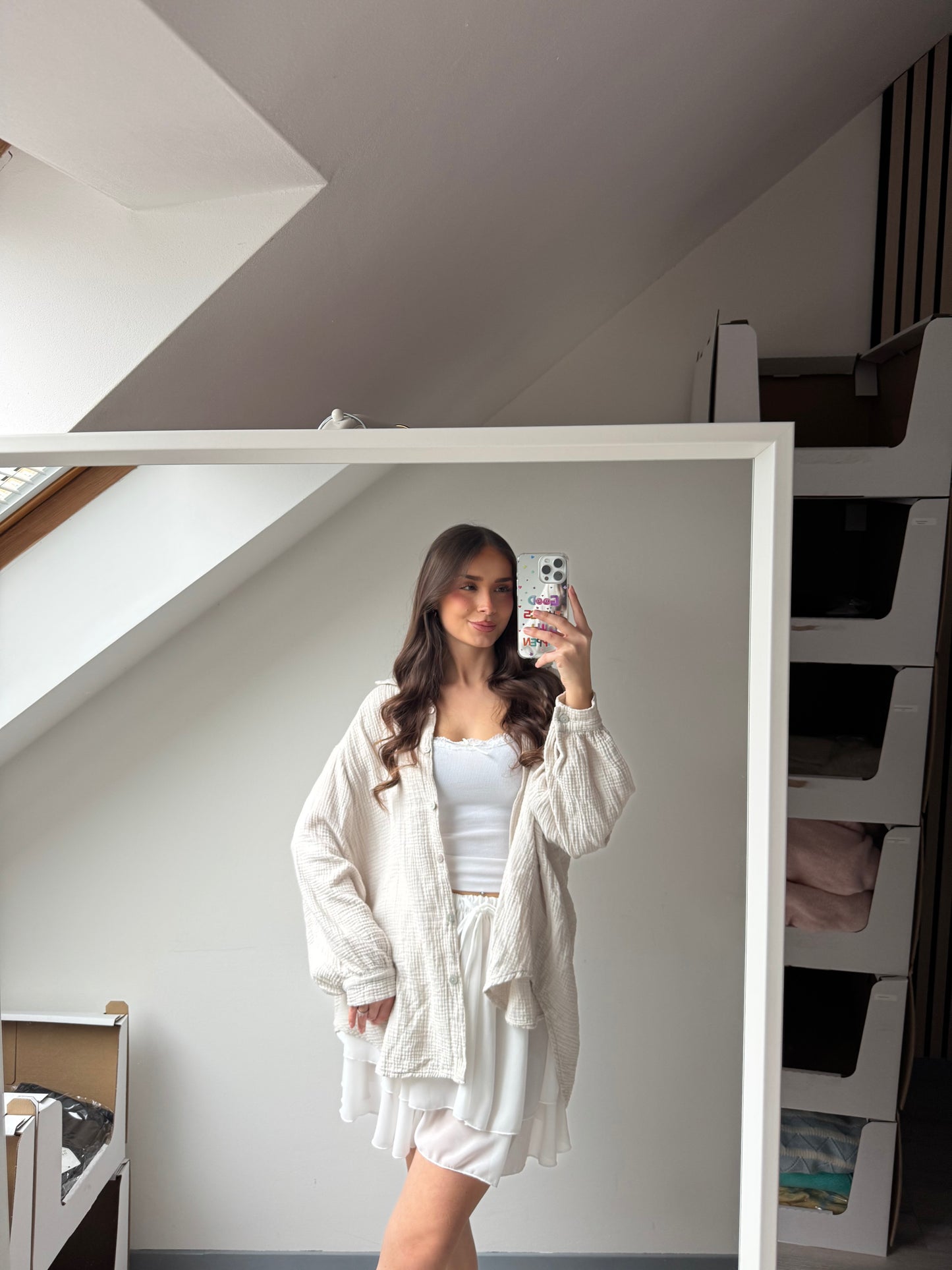 Musselin Hemd - Oversize Fit