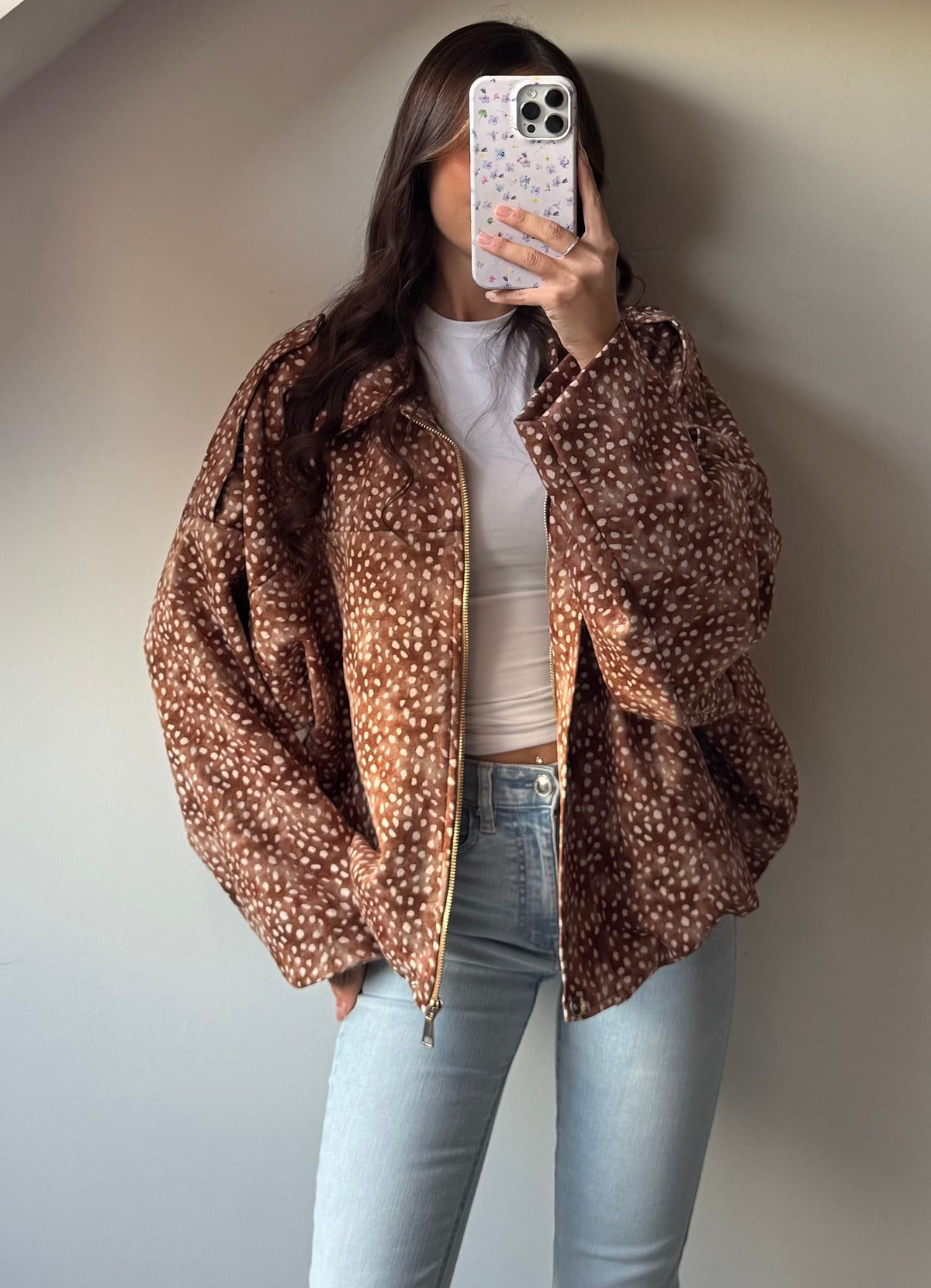 Kuschelige Bomberjacke Bambi