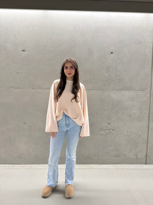 Oversize Longsleeve - Soft Stripe