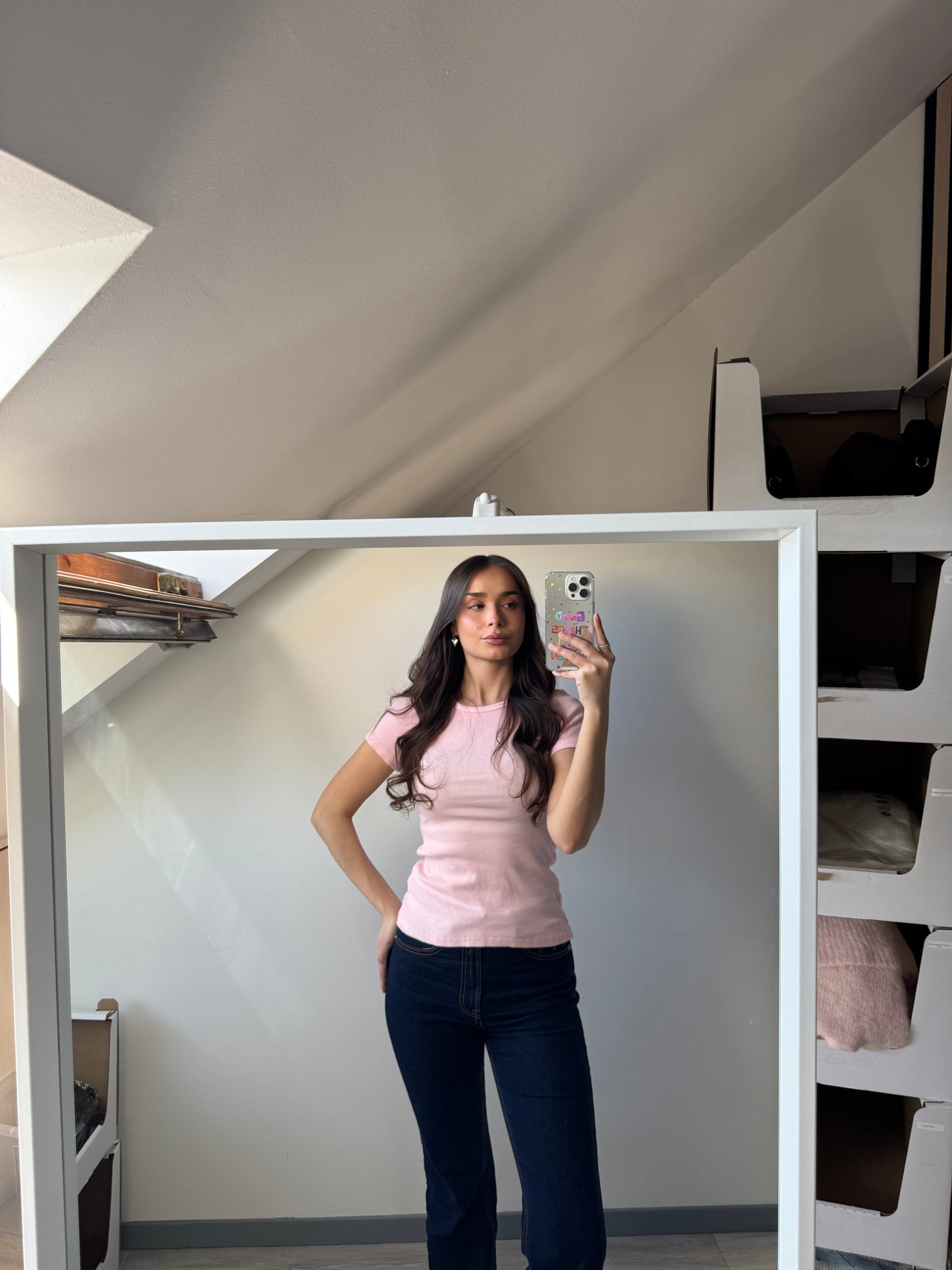 Basic Shirt im Rippenstrick