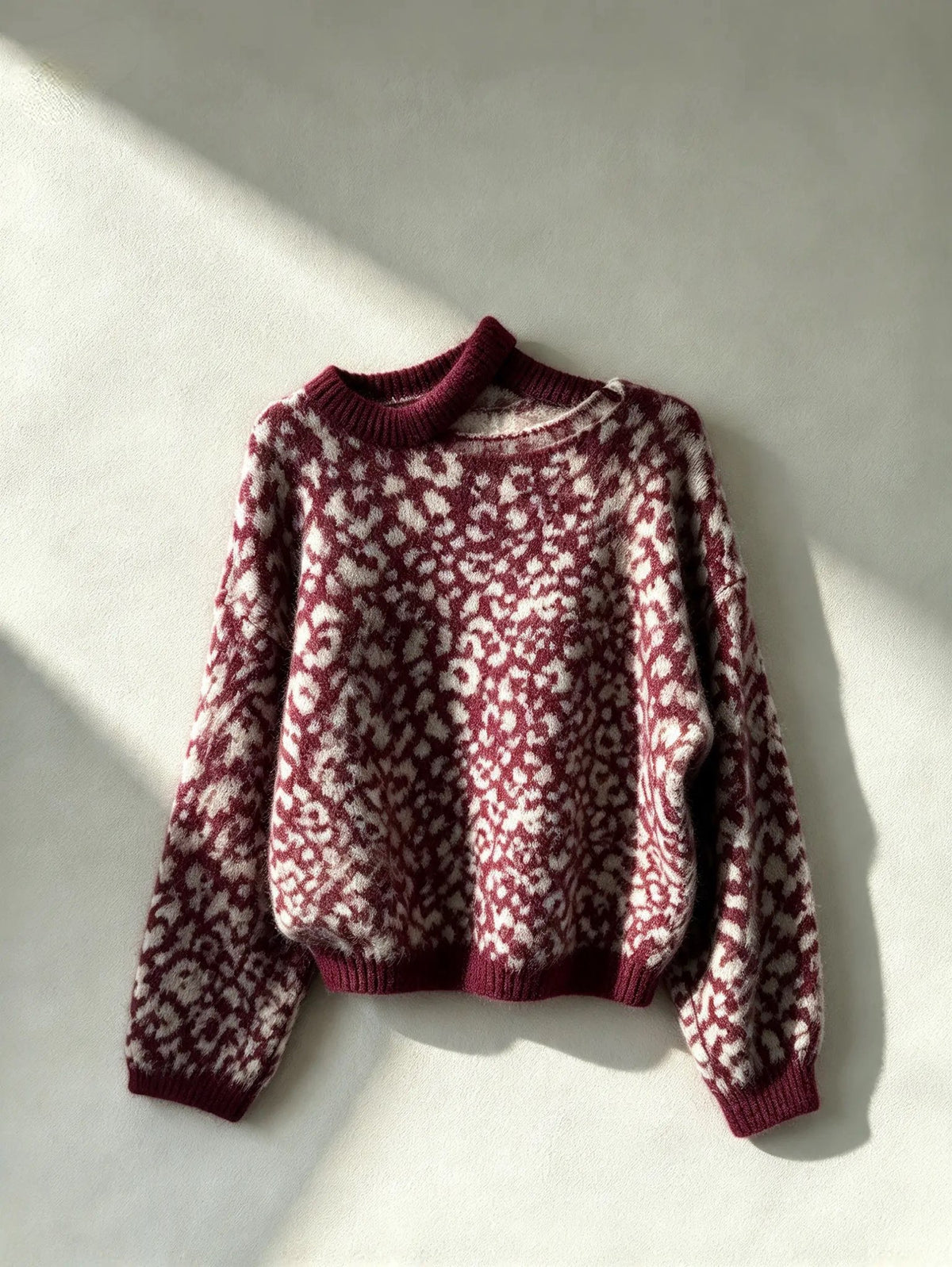 Pullover im Leo Print