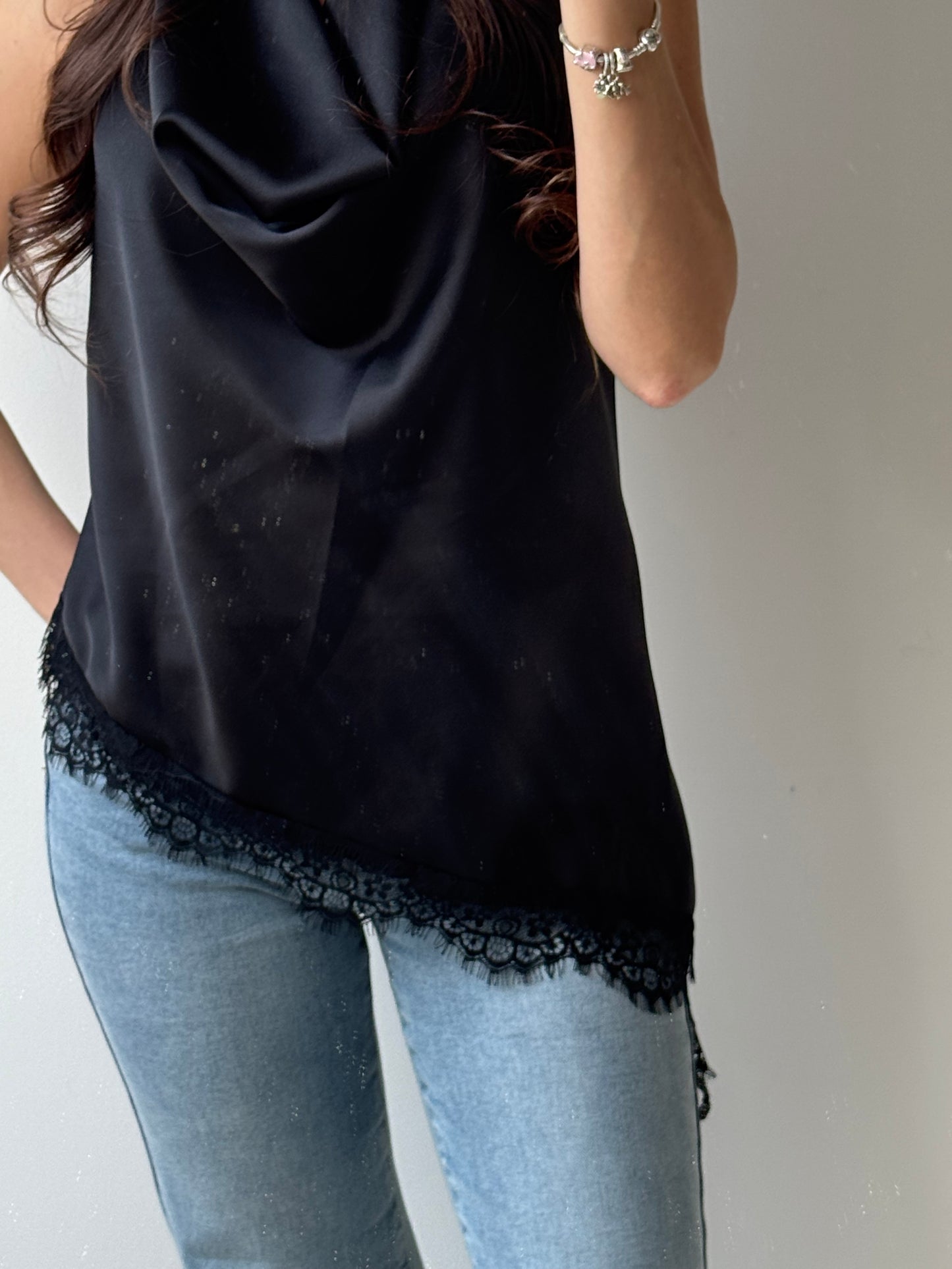 Satin Top Lace