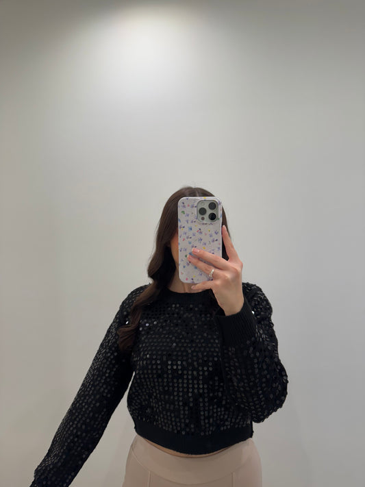 Pailetten Pullover