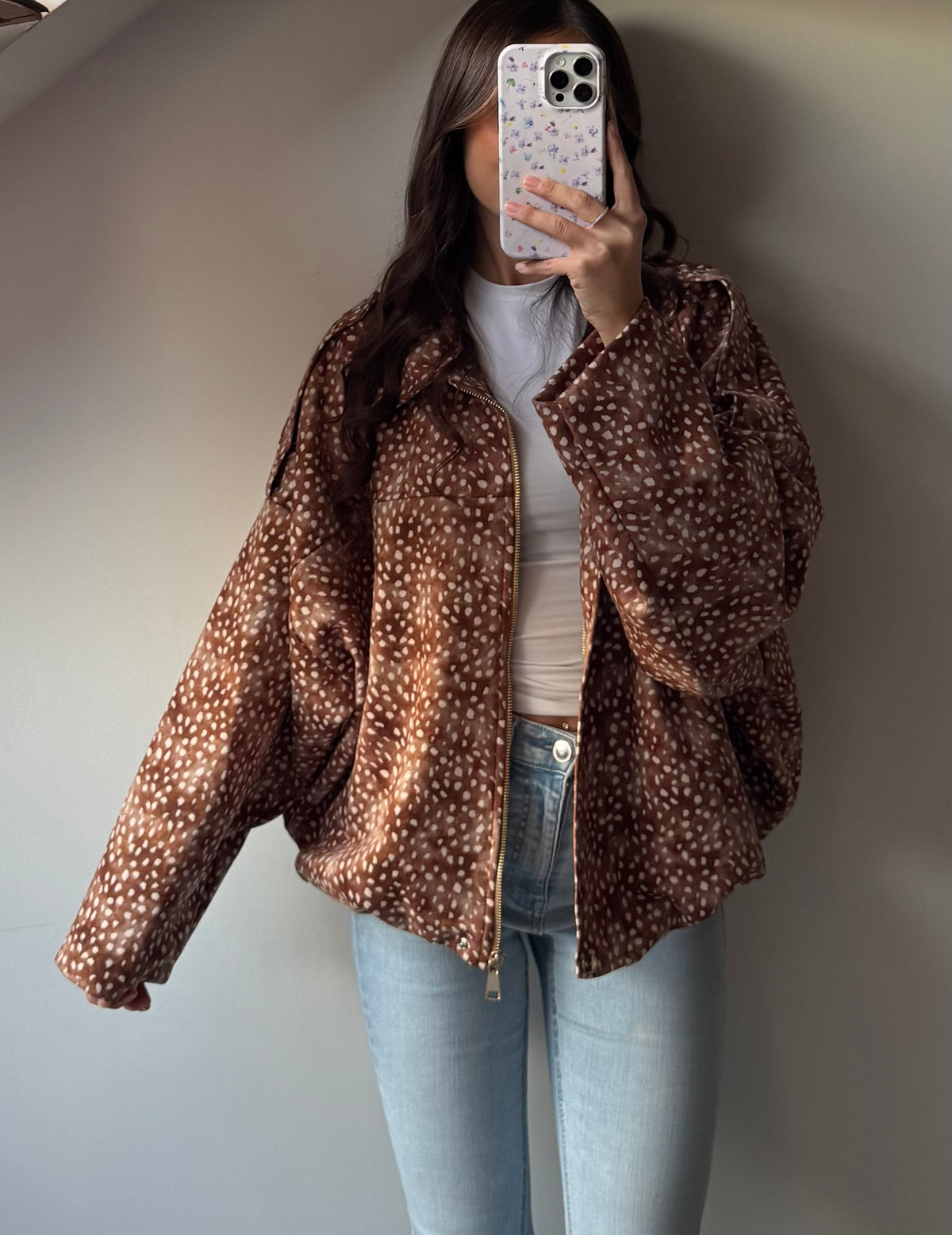 Kuschelige Bomberjacke Bambi