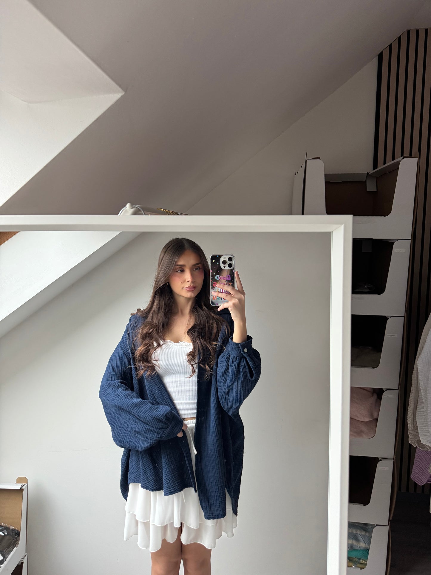 Musselin Hemd - Oversize Fit