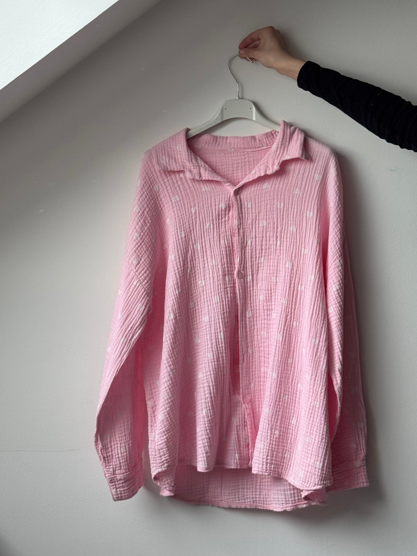 Musselin Bluse mit Herzchen