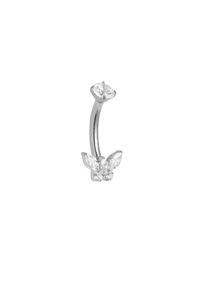 Bauchnabelpiercing - Silber