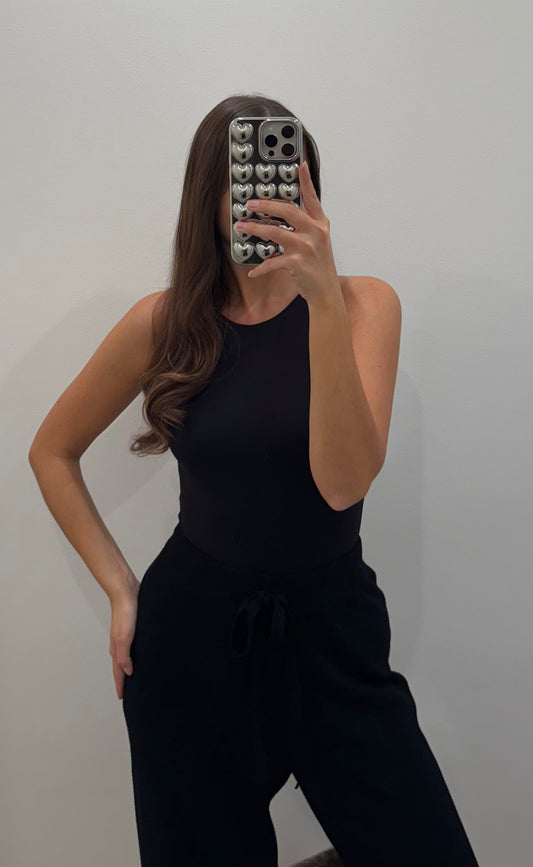 Basic Strickhose - Schwarz