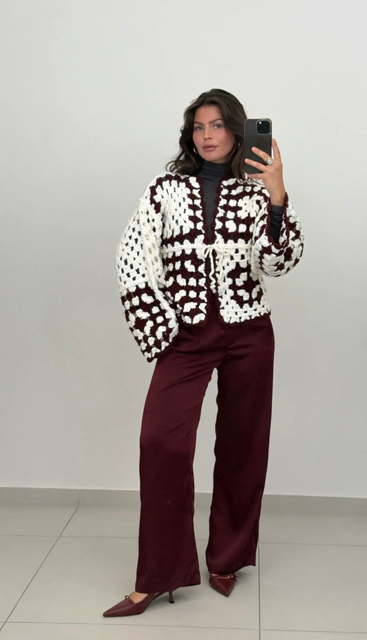 Cardigan Burgundy Whisper