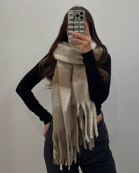 Schal mit Fransen - Happy Hug