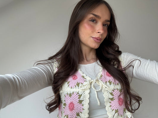 Gehäkelte Weste - Bloom