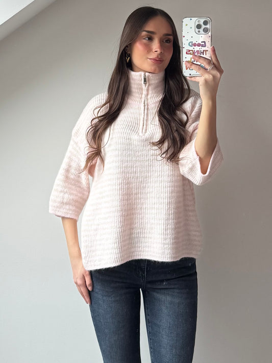 Half Zip Stripes - Spring Edition