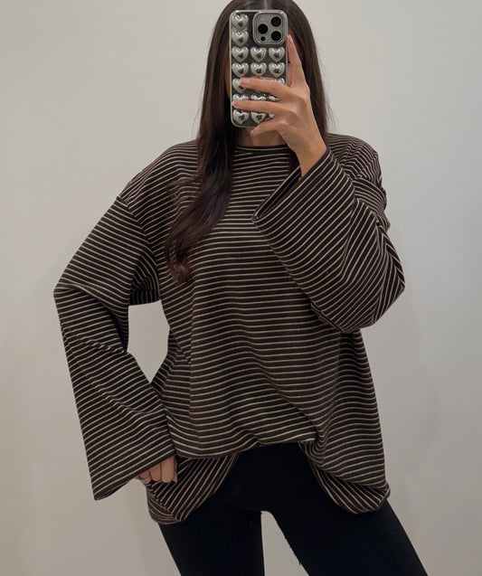 Oversize Longsleeve - Soft Stripe