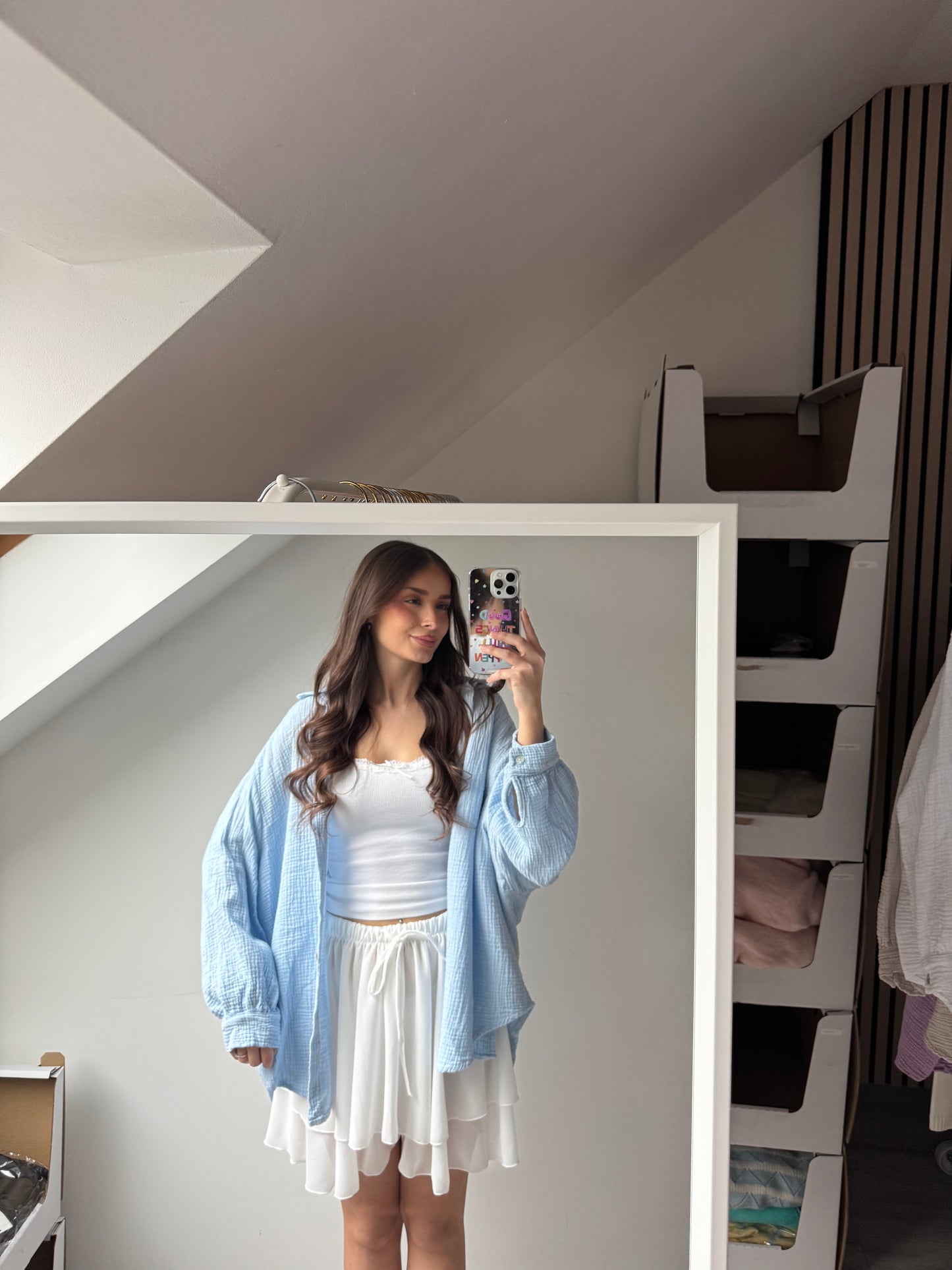 Musselin Hemd - Oversize Fit