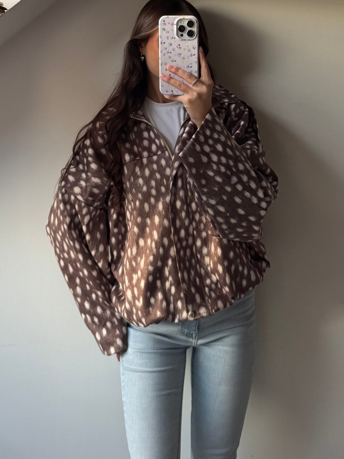Kuschelige Bomberjacke Bambi