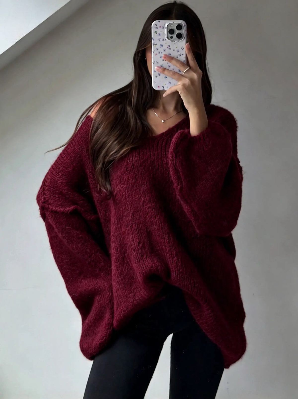 Pullover mit V-Ausschnitt
