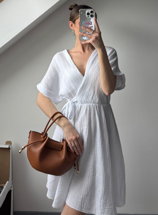 Musselin Wickelkleid