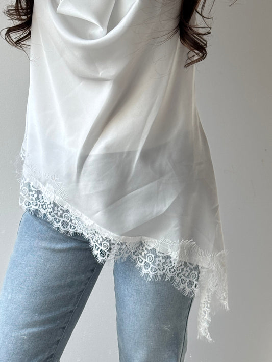 Satin Top Lace