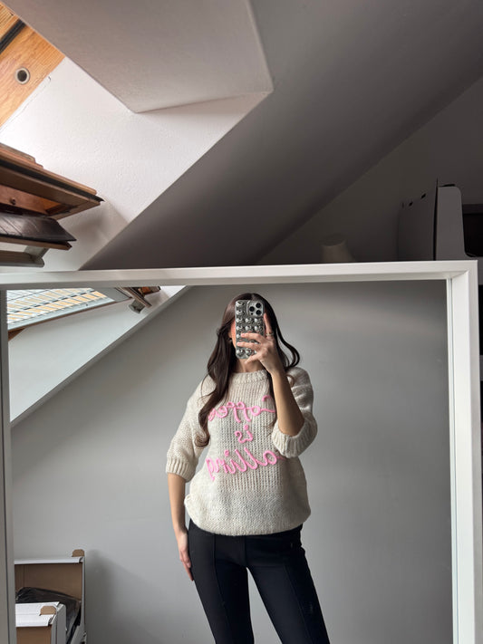 Strick Shirt - Coffee is calling