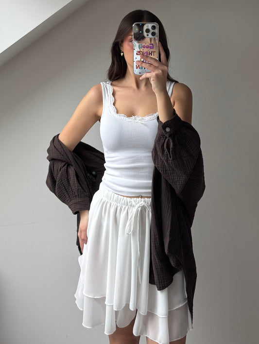 Musselin Hemd - Oversize Fit