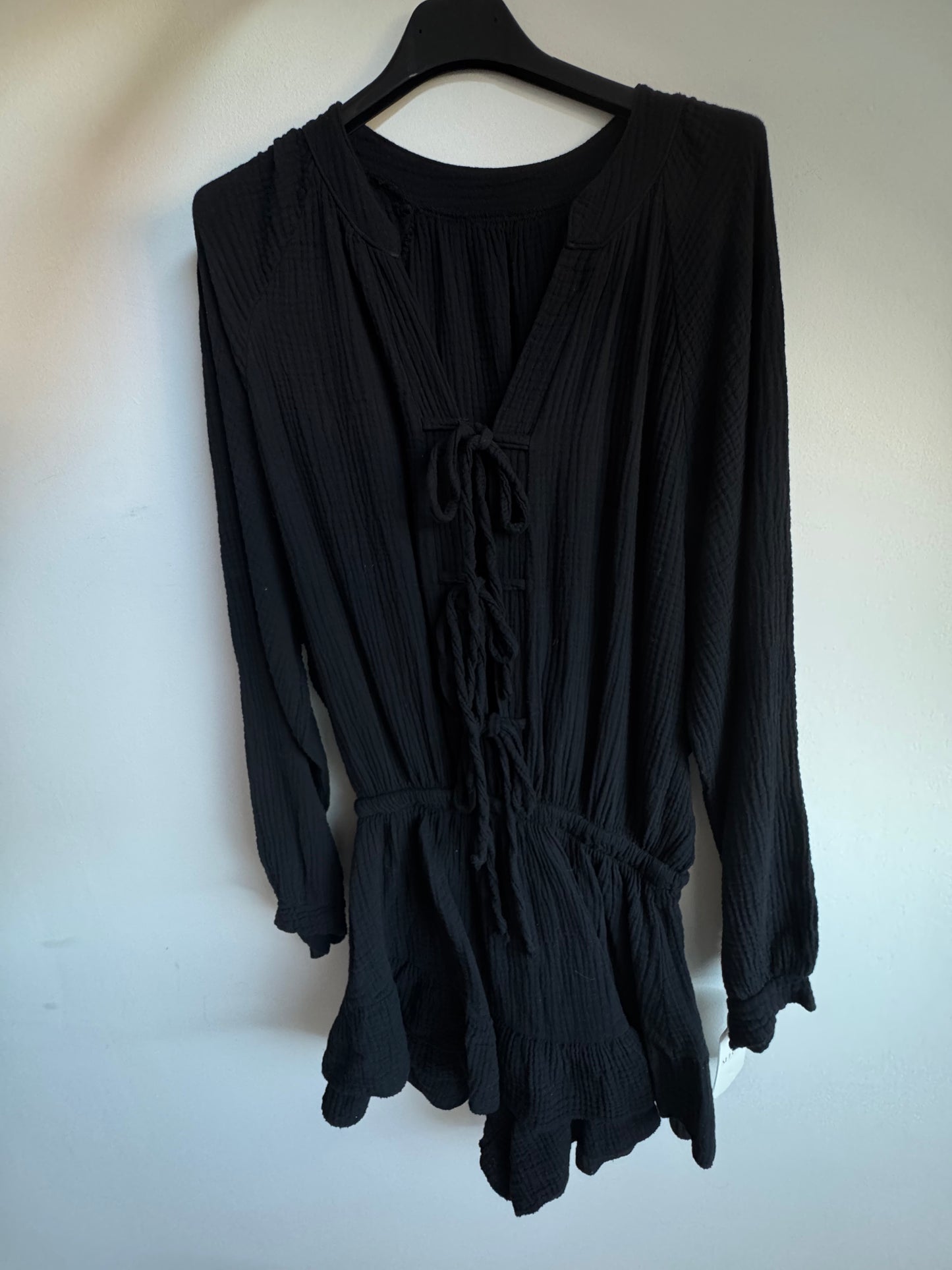 Musselin Kleid mit Schnürung