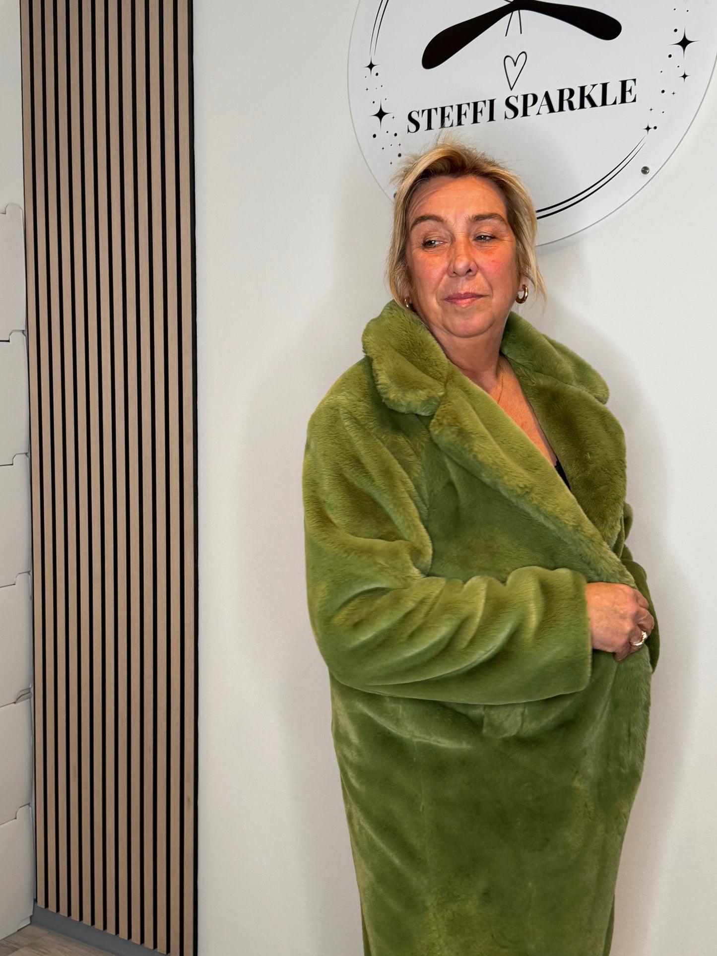 Teddy Mantel - Grün