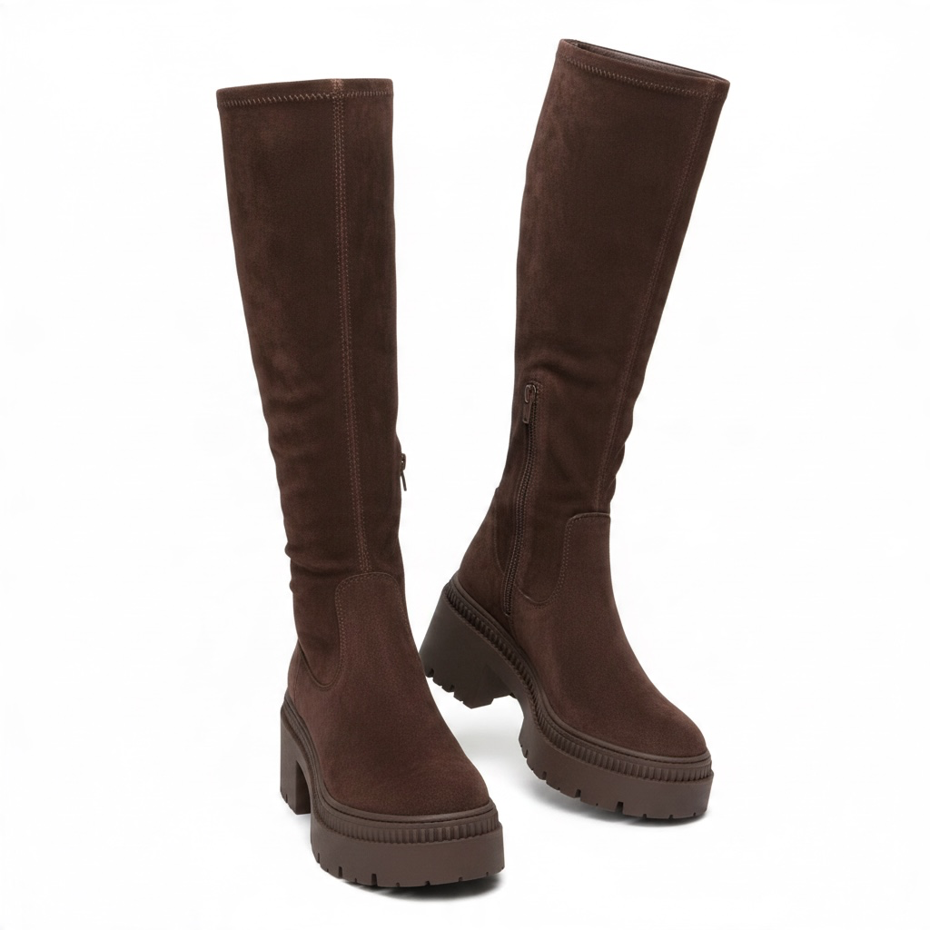 Stiefel in Wildleder Optik