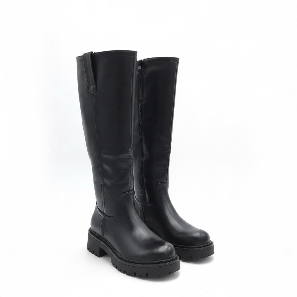 Stiefel in Glanzoptik