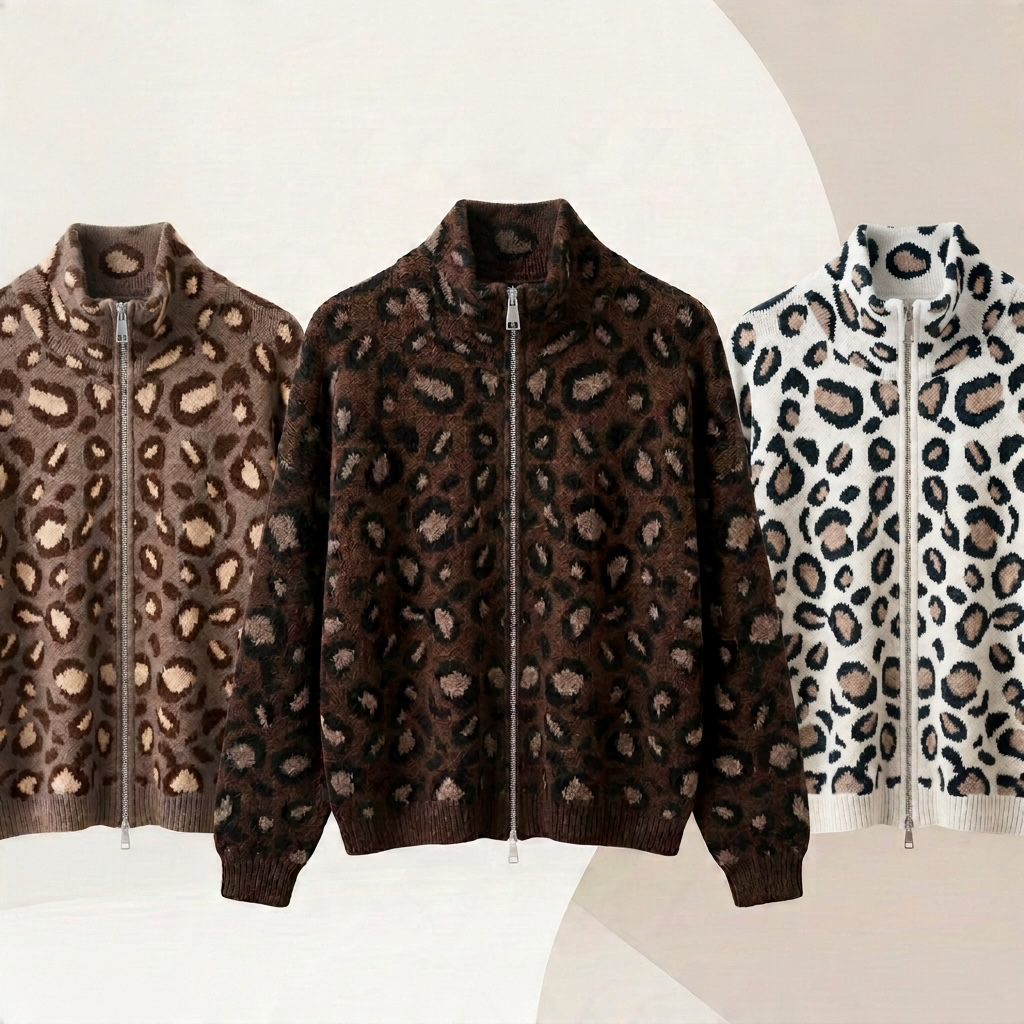Zip im Leo Print
