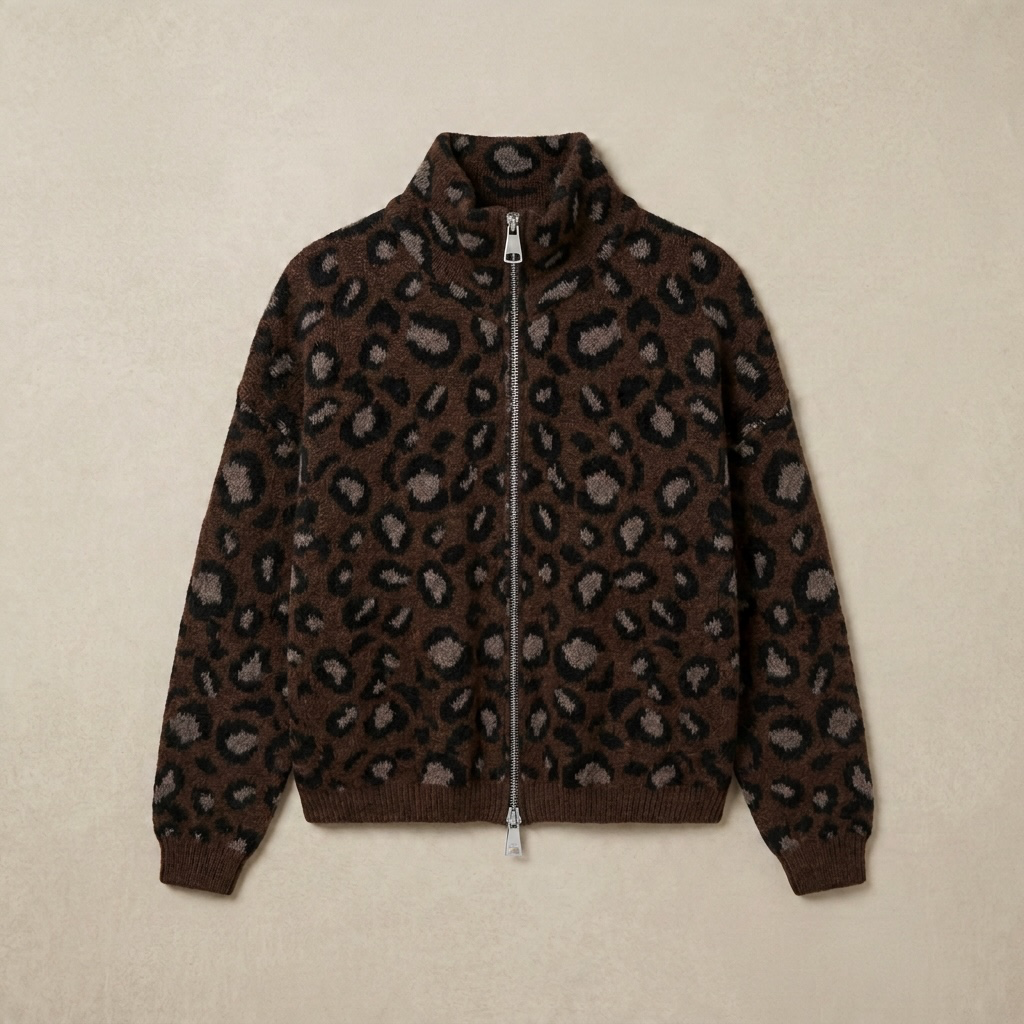 Zip im Leo Print