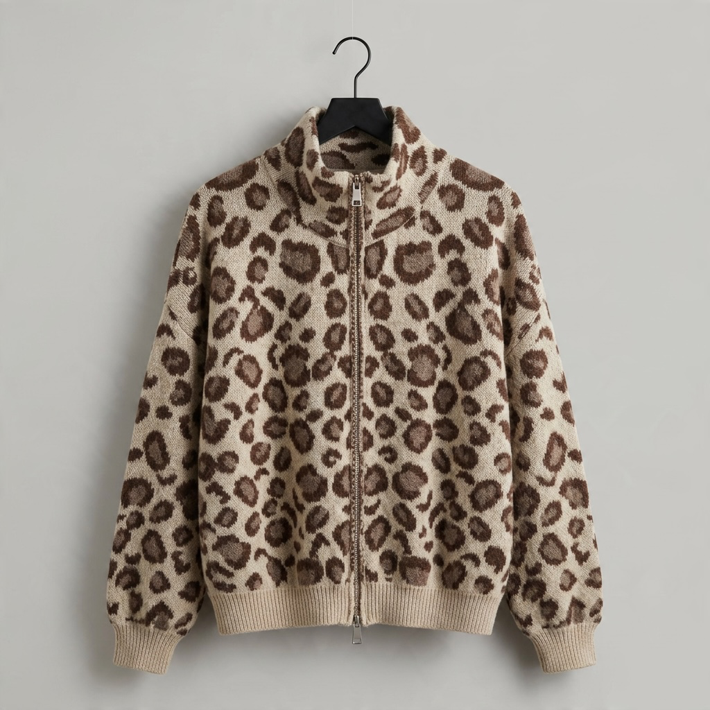 Zip im Leo Print
